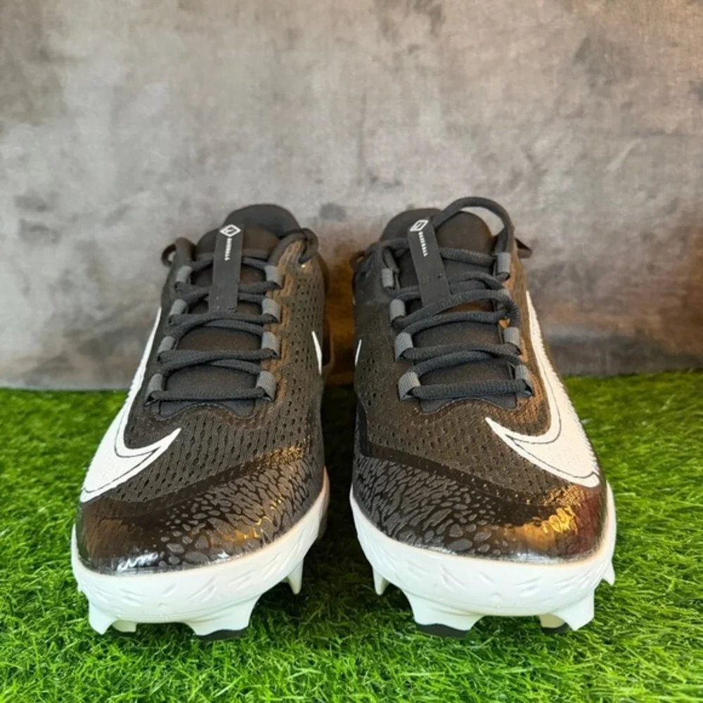 Nike Alpha Huarache Elite 4 Low MCS Mens Size 13 Black Baseball Cleats